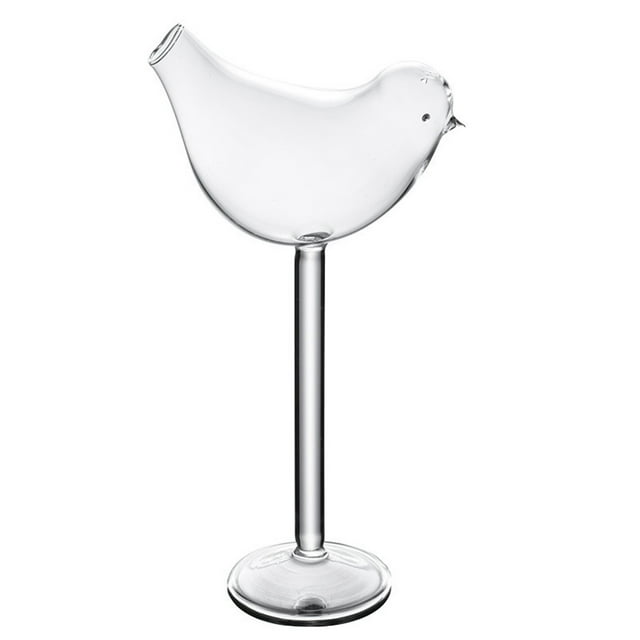 1 Pce Verre à Cocktail Champagne Vin Rouge Design en Forme d'Oiseau pour Maison Bar Restaurant