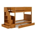 thumbnail image 6 of Dover Twin over Twin Wood Staircase Bunk Bed w/ Drawer & Trundle in Light Toffee, 6 of 10