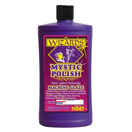 Wizard Products 11047 Mystic Polish Nano-sphere Technology Machine Glaze, 32 Oz Bottle, Removes Swirls, (Best Polish To Remove Swirl Marks)