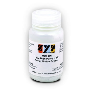 Muy BN - Ultra High Purity h-BN (hexagonal Boron Nitride) Powder (4 oz Container)