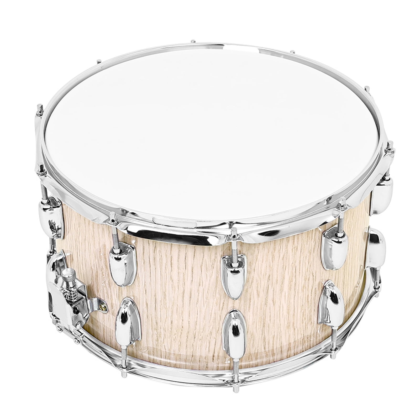 14inch Snares Drum Percussions Instrument with Drum Key, Drumsticks and Strap Student March Snares Drum Musical Toy