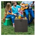 thumbnail image 3 of 72 Gallon Rattan Outdoor Storage Box, Patio Deck Box with Zippered Liner, Weather Resistant Storage Solution for Cushions & Outdoor Accessories, 3 of 9