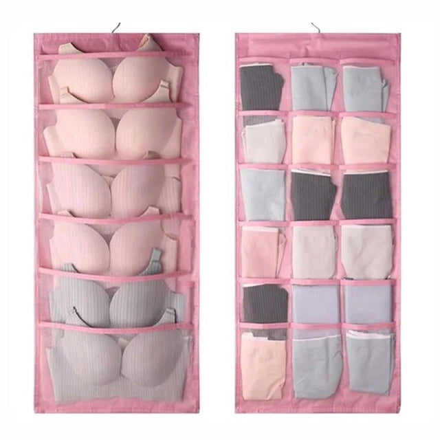 Dvkptbk Storage Dust-Proof Bag Wall-Mounted Organizer Bag Double Bread Bag Storage Hanging Bag Home Essentials