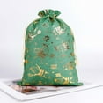 thumbnail image 4 of RBCKVXZ Christmas Gift Bag Sacks for Presents 8x12 Inch, Green Christmas Tree Snowman Deer Stocking Storage Sack Present Xmas Gift Bags Party Favors Bags, 4 of 7