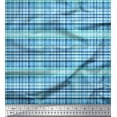 thumbnail image 1 of Soimoi Moss Georgette Fabric Plaid Check Print Sewing Fabric Yard 42 Inch Wide, 1 of 3
