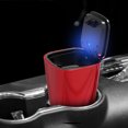 thumbnail image 2 of Portable LED Cigar Smoke Car Ashtray Double Layer Inner Box Ash Cylinder Cup Holder(Red ), 2 of 7