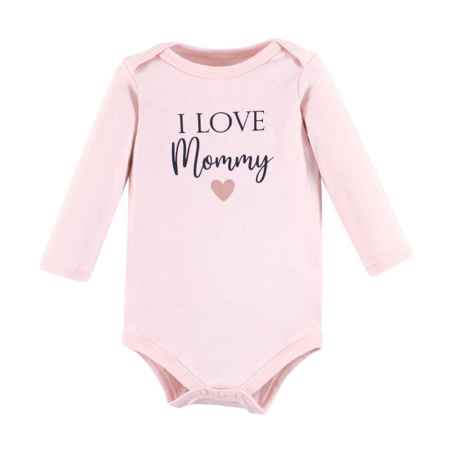 Hudson Baby Cotton Long-Sleeve Bodysuits, 3-Pack, Newborn- 24 Months
