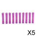 thumbnail image 1 of Runquan 5X 10 Pieces Cold Wave Rods with Rubber Bands and Cover Plum Red Hair Perm Rods 5 Pcs, 1 of 8