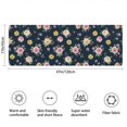 thumbnail image 3 of Pioneer Flower Floral Print Pattern Bathroom Rugs Mat, Non Slip Microfiber Bathroom Rug with Rubber Backing, Soft Mats for Bathroom Floor Tub Shower, 17"x47", 3 of 5