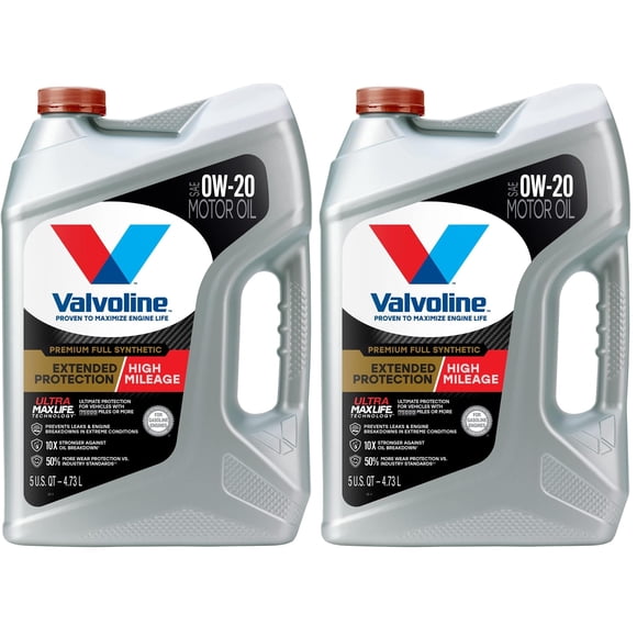 Aceite para Auto Valvoline 0W-20 Sintético Completo para Alto Kilometraje 9.5L