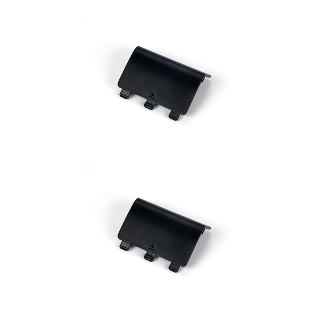 Cateissary Cubierta de de Control inalámbrico, contenedor de baterías a prueba de polvo, tapa de plástico, interruptor ligero, Negro 2piezas