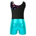 thumbnail image 6 of YONGHS Gymnastics Leotards for Girls Sparkle Two-piece Tumbling Outfits Sports Swimming Tracksuit Star Black 14, 6 of 7