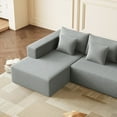 thumbnail image 2 of [Spacious Corduroy U-Shaped Sectional Sofa for Modern Living Rooms - 137.79"L*70.86"W*32.28"H], 2 of 5
