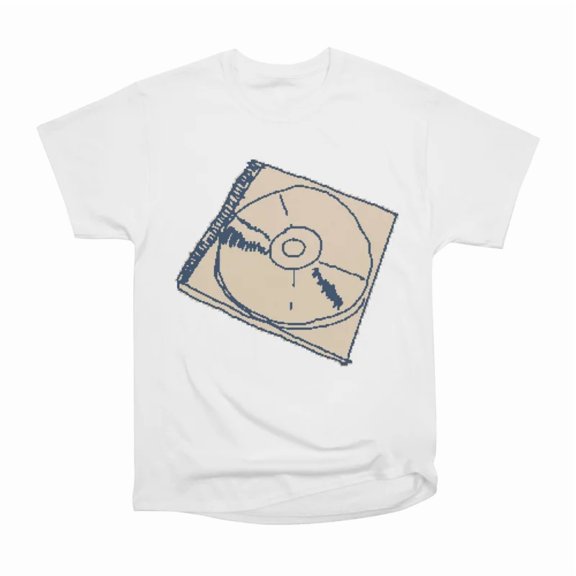 Compact Disc 1bit Pixel Art T-Shirt Tee Gift For Him Merch For Her Apparel For Friend