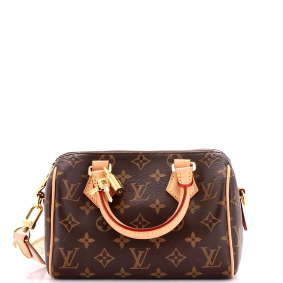 Pre-Owned Speedy Bandouliere Bag Monogram Canvas 20 By Rebag