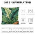 thumbnail image 5 of Shiartex Tropical Leaves Pillow Covers Green Palm Leaf Throw Pillow Covers Summer Watercolor Decorative Cushion Covers Home Decor for Sofa Couch Indoors Outdoors 24x24in, 5 of 5