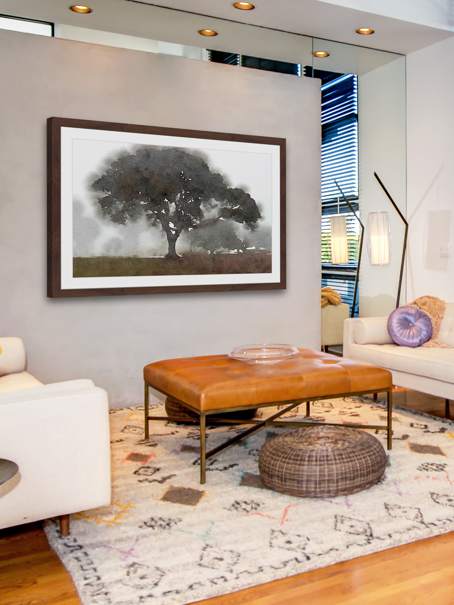 "There Was a Tree" Framed Painting Print