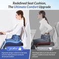 thumbnail image 3 of Cojín de asiento ZIKEE Pioneer, espuma viscoelástica ergonómica, 46 x 41 x 6 cm, 3 of 6