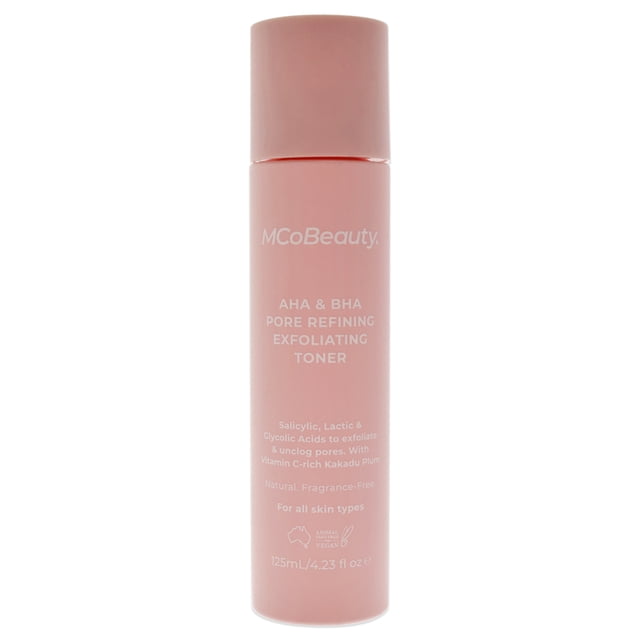 Virador Tónico exfoliante refinador de poros AHA-BHA MCoBeauty 4.23 oz
