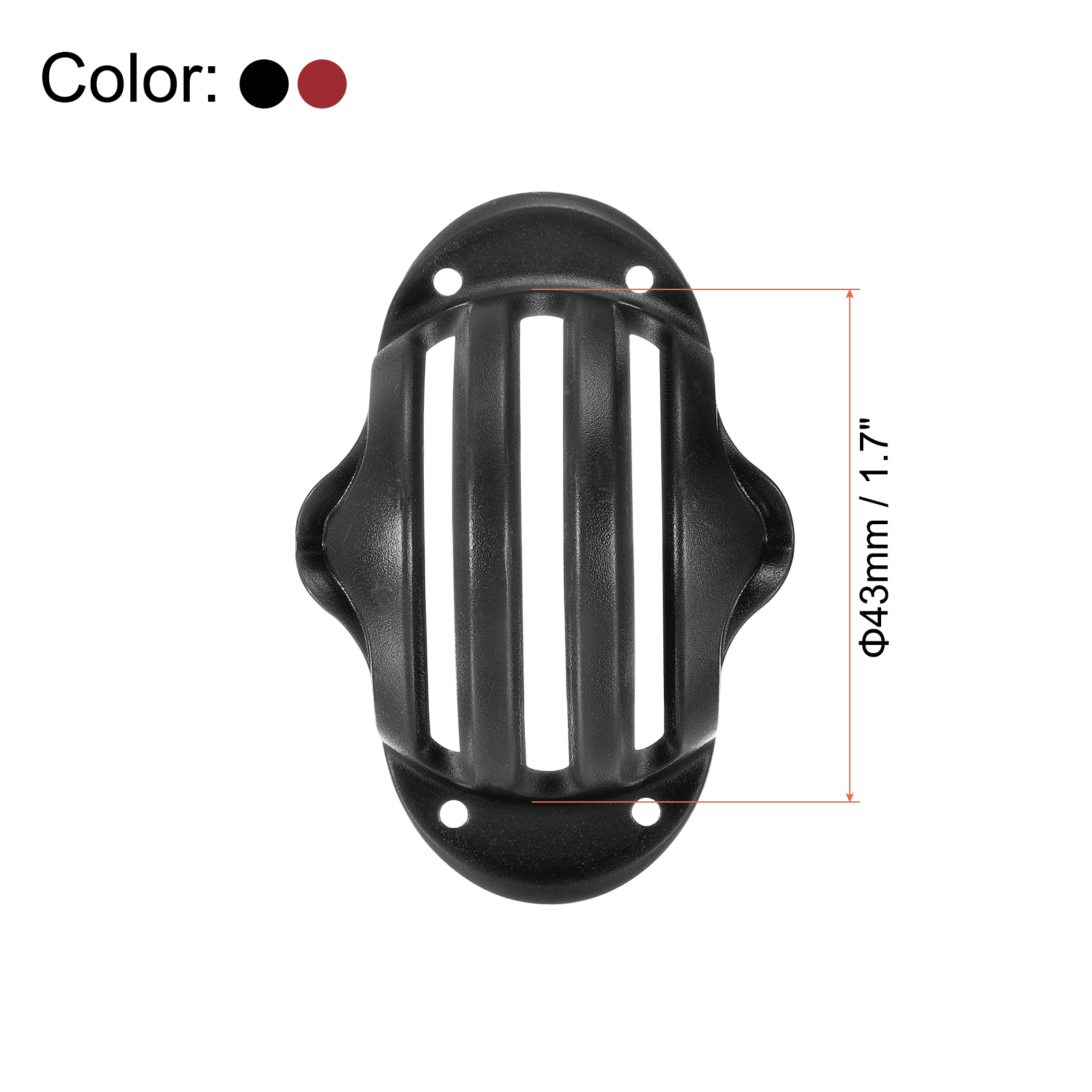 Unique Bargains Line Marking Stencils Marker Alignment Tool Golf Ball Liner Black,Red