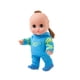 thumbnail image 2 of Puntoco Muñeca de vinilo, muñeca de simulación, juguetes Doohickey, sudadera azul, muñeca de 22 cm, disfraz de bebé genial, regalo de moda para niños y niñas, 2 of 5