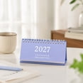 thumbnail image 4 of 2027 Desk Calendar - Muted Color Standing Flip Calendar, 6"x3" Compact Size Monthly Layouts Planning Check-in Notebook Calendar with Tear-off Pages for Office Home Worktable Daily Task Tracker, 4 of 6