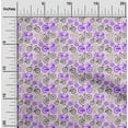 thumbnail image 2 of oneOone Cotton Poplin Twill Purple Fabric Travel Diy Clothing Quilting Fabric Print Fabric By Yard 56 Inch Wide, 2 of 4