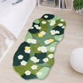 thumbnail image 1 of Tapis de Mousse Mignon Vert Feuille de Mousse Tapis de Salle de Bain Antidérapant Tapis de Mousse 3D Lavable Absorbant l'Eau Tapis de Mousse Doux pour Salle de Bain Chambre Cuisine Salon (B, 2X4ft), 1 of 4