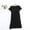 Black, variant on Fengqque Nursing Maternity Maternity Postpartum Comfort Dress Pajamas V-neck Short Sleeved Postpartum Clothing For Pregnant Breastfeeding Dress Home Clothing Short Sleeved V-neck Dress