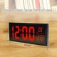 thumbnail image 5 of Brillar Reloj de pared digital LED, reloj despertador silencioso grande con calendario de hora, fecha y temperatura, para colgar o en la mesa, para el hogar, oficina, dormitorio, gimnasios,, 5 of 5