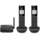thumbnail image 1 of LS6331-2 - Teléfono inalámbrico expandible, 2 teléfonos con transmisor DECT 6.0 para Montaje en coutadora/Pared, conexión Bluetooth a la célula, Altavoz de teléfono dúplex Coleto, teléfono, 1 of 5