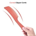 thumbnail image 2 of Bunblic 2xBarber Stylist Curved Styling Comb Flat Top Hairdressing Comb Orange , Orange, 4 Pcs, 2 of 7