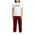 thumbnail image 4 of CafePress - Pro Ukraine Pride Ukrainian Flag ??????? Pajamas - Women's Short Sleeve Print T-Shirt and Pants Light Cotton Pajama Set, 4 of 7
