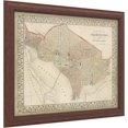 thumbnail image 2 of Trademark Fine Art Plan of Washington DC by Mitchell, Wood Frame 16x20, Multi-Color, 2 of 6