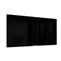 U Brands Glass Non-Magnetic Dry-Erase Board, 96 X 48 Inches, Black Surface, Frameless (3015U00-01)