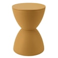 thumbnail image 2 of Tabouret en Forme de Sablier en Plastique Moderne Simple Style Nordique Tabouret Rond pour Salle de Bain Cabine d'Essayage, Blanc, 2 of 8