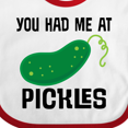 thumbnail image 4 of Inktastic You Had Me at Pickles Boys or Girls Baby Bib, 4 of 4