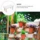 thumbnail image 4 of Estante pequeño de escritorio para flores, para planta de esquina, de madera blanca, 4 of 6