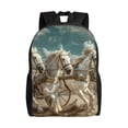 thumbnail image 1 of Fotbe Roman Chariot Horse Race Mochila de Viaje para Laptop, Mochila Ejecutiva Delgada y Resistente 15.6", 1 of 8