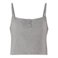 thumbnail image 2 of No Boundaries Jersey Sleep Henley Cami, Women's XXS-3X, 2 of 5