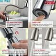 thumbnail image 4 of Delta Cassidy Single Handle Pull-Down Kitchen Faucet with ShieldSpray® Technology in Polished Nickel, 4 of 4