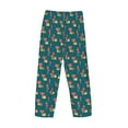 thumbnail image 5 of Sigee Frog and Mushrooms Print Men's Pajama Pants - Soft Lounge Sleep Bottoms with Elastic Waistband and Pockets-Small, 5 of 9