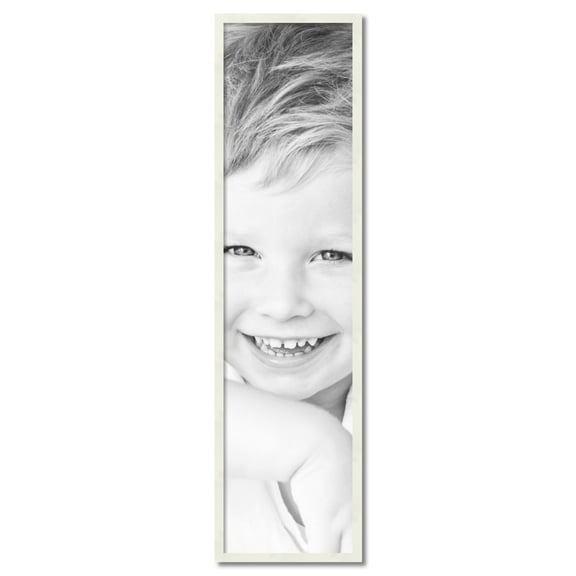 ArtToFrames 14" x 56" White Picture Frame, 14x56 inch White Wood Poster Frame (WOM-5140)