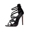thumbnail image 2 of Sandalias de mujer Zapatos de fiesta Sandalias sexy Punta abierta Tacones súper altos Stilettos de boca de pez Wmkox8yii shjk5780, 2 of 9