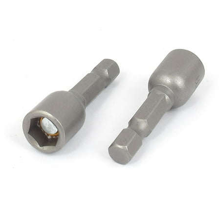Socket Nut Driver Setter - 2pcs 8mm Hex Socket Nut Setter Driver Extension Adapter Magnet Screwdriver Bit