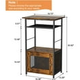 thumbnail image 2 of Coffee Bar Station, 3-Tier Small Coffee Stand Station with Storage, Farmhouse-Style Kitchen Microwave Stand Featuring 1-Door Cabinet for Living Room, Entryway, Kitchen, 2 of 8