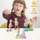 thumbnail image 5 of Juego de 7 muñecos familiares de madera con forma de frijol gigante para niños a partir de 3 años, 5 of 9