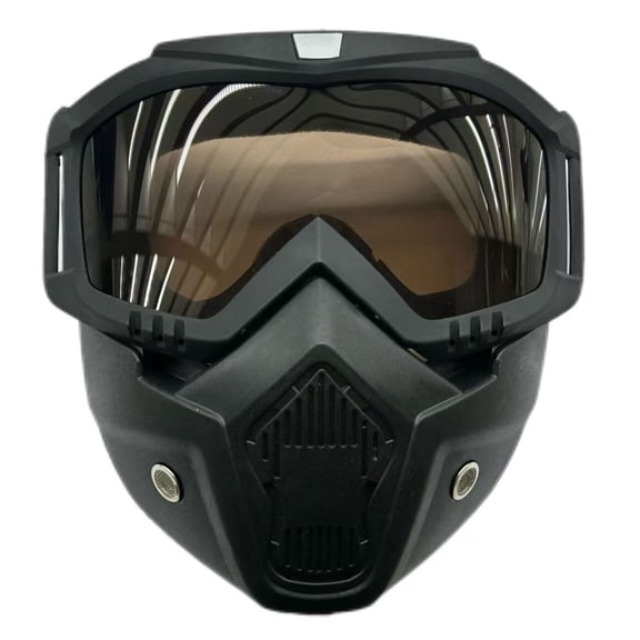 Detachable Full Face Goggle Mask, Anti-Fog Windproof Face Protection Shield for Motorcycle Riding and Outdoor Use