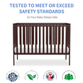 thumbnail image 6 of Goldzone 5-in-1 Convertible Crib, Non-Toxic Finishes, Espresso, 6 of 10