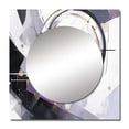 thumbnail image 2 of Designart "Multifaceted Whirls Purple Black Vision" Cubism Square Mirror For Wall Decor - Large Purple Square Mirror Printed Wall Decor - Transitional Square Living Room Mirror, 2 of 5